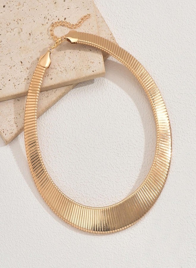 JAVARNV Chunky Gold Necklace Statement Necklace for Women Dainty Gold Choker Necklaces Exaggerated Ethnic Big Statement Jewelry Gifts Christmas stocking stuffs - Image 5
